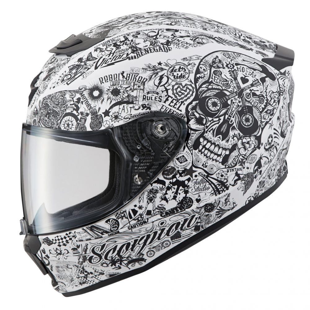 [42-1333] Casco Integral Scorpion EXO-R420 Shake (S)