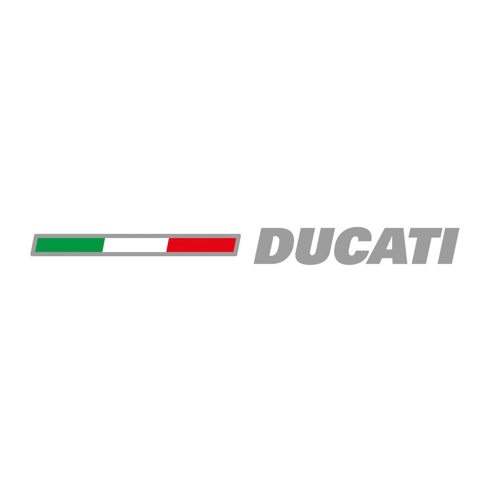 [5101] Emblema Ducati Preespaciada Tricolor 110mm x 2 und