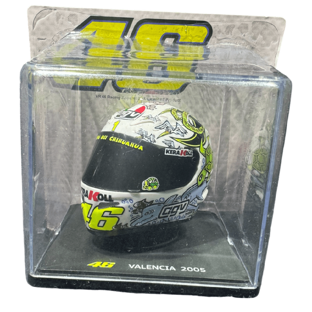 [LVU5H520003] Casco Coleccionable VR46 Escala 1/5 GP Valencia 2005