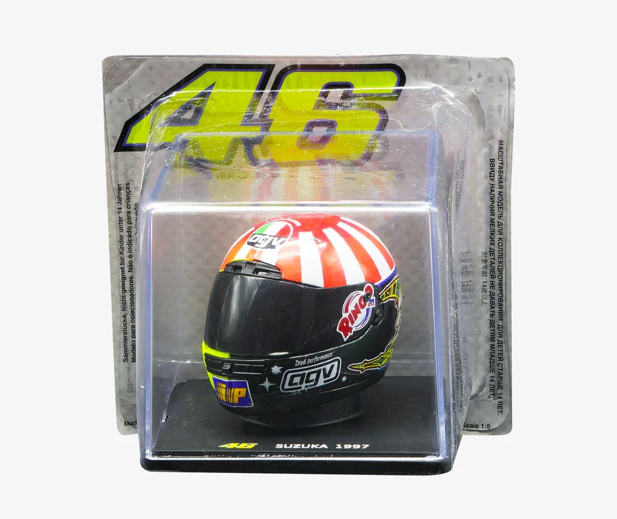 Casco Coleccionable VR46 Escala 1/5 GP Suzuka 1997