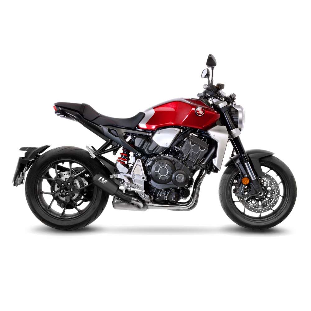 [15222FB] Exosto Slip-on Leovince LV10 Full Black Inox Ø54 Honda CB1000 R '18