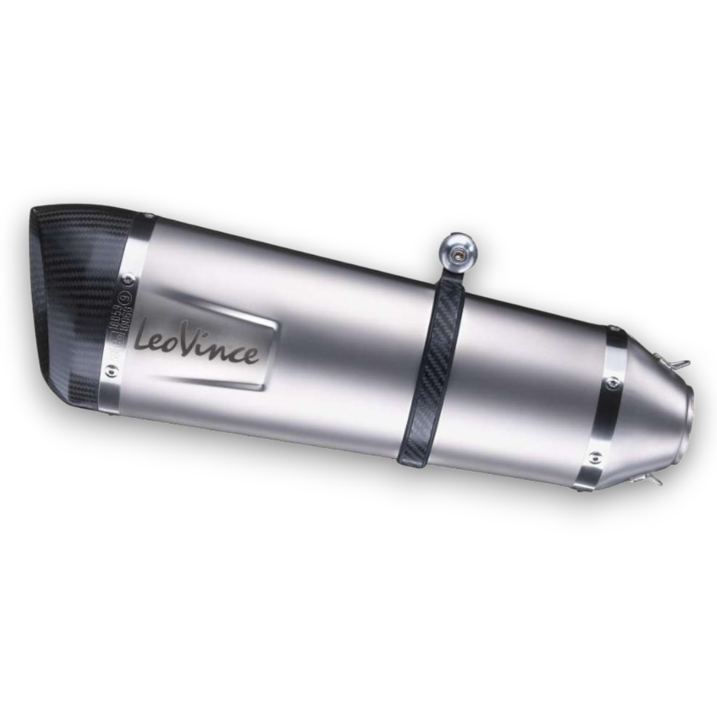 Exosto Adaptable Leovince Factory-S Ø60 L=270 Inox Logo Laser