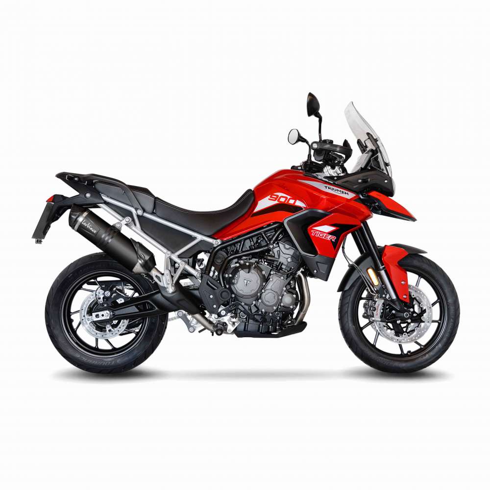 [14352EBU] Exosto Slip-on Leovince LV one Evo Black Ø50 Triumph Tiger 900 GT/Rally/Pro Inox