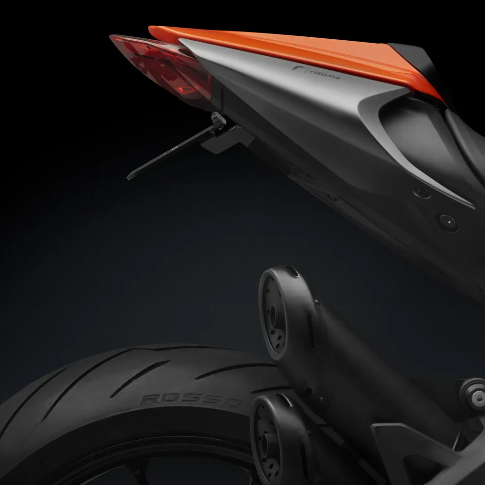 [PTU012B] Porta Placa Rizoma Flat Out (Eliminador Guardabarro) Ducati Monster 937 SP (2023 - 25)