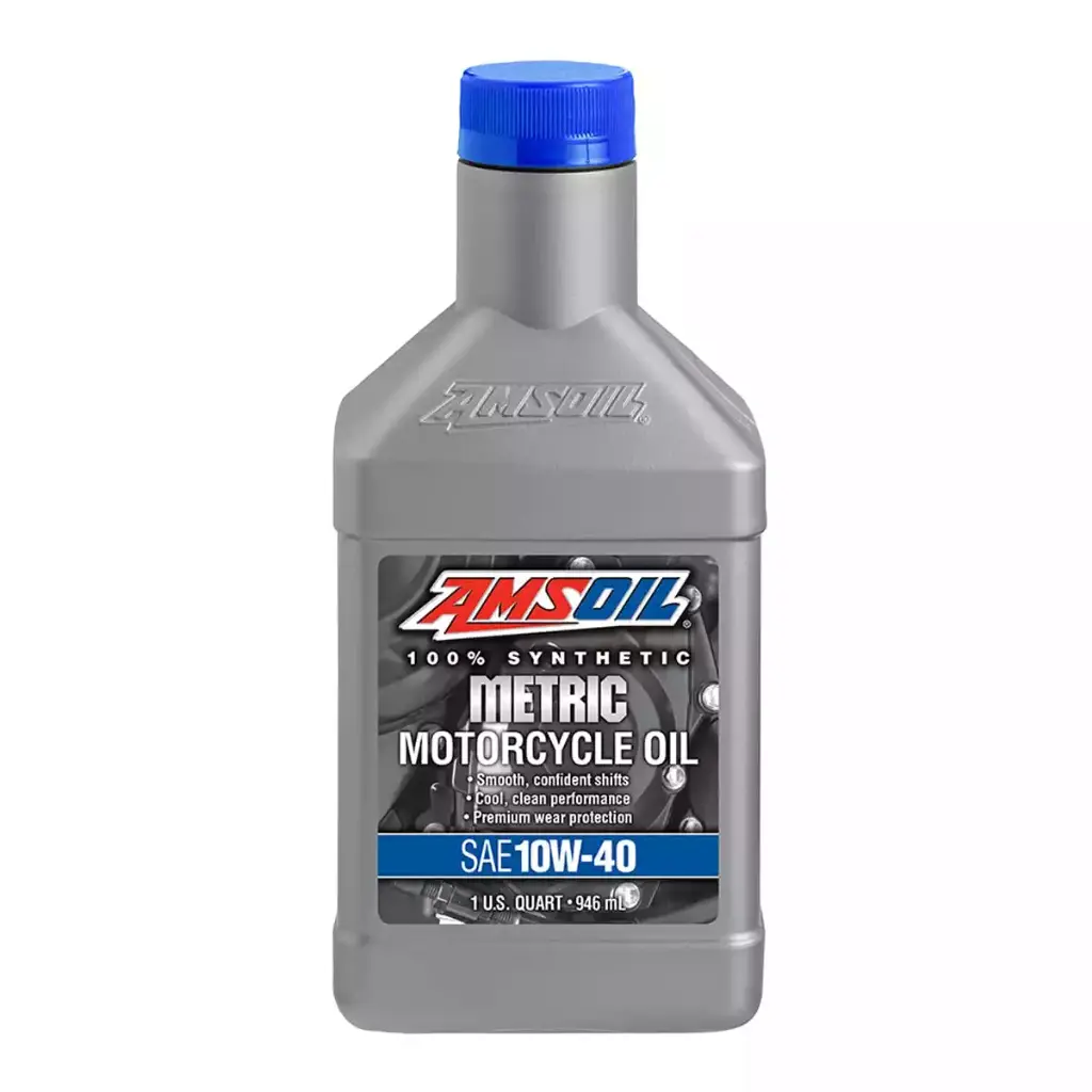 [MCFQT] Aceite Amsoil 10W40 100% Metric Sintetico X 1L Para Motocicleta