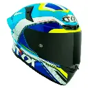 Casco Integral KYT TT-Revo Grand Prix Bco/azul ECE/2206