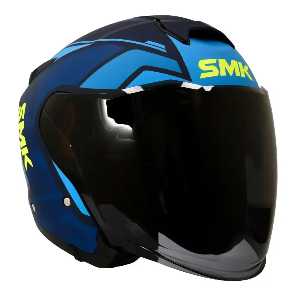 Casco Abierto SMK GTJ Tourer Ama/Azul Mate CE22.06