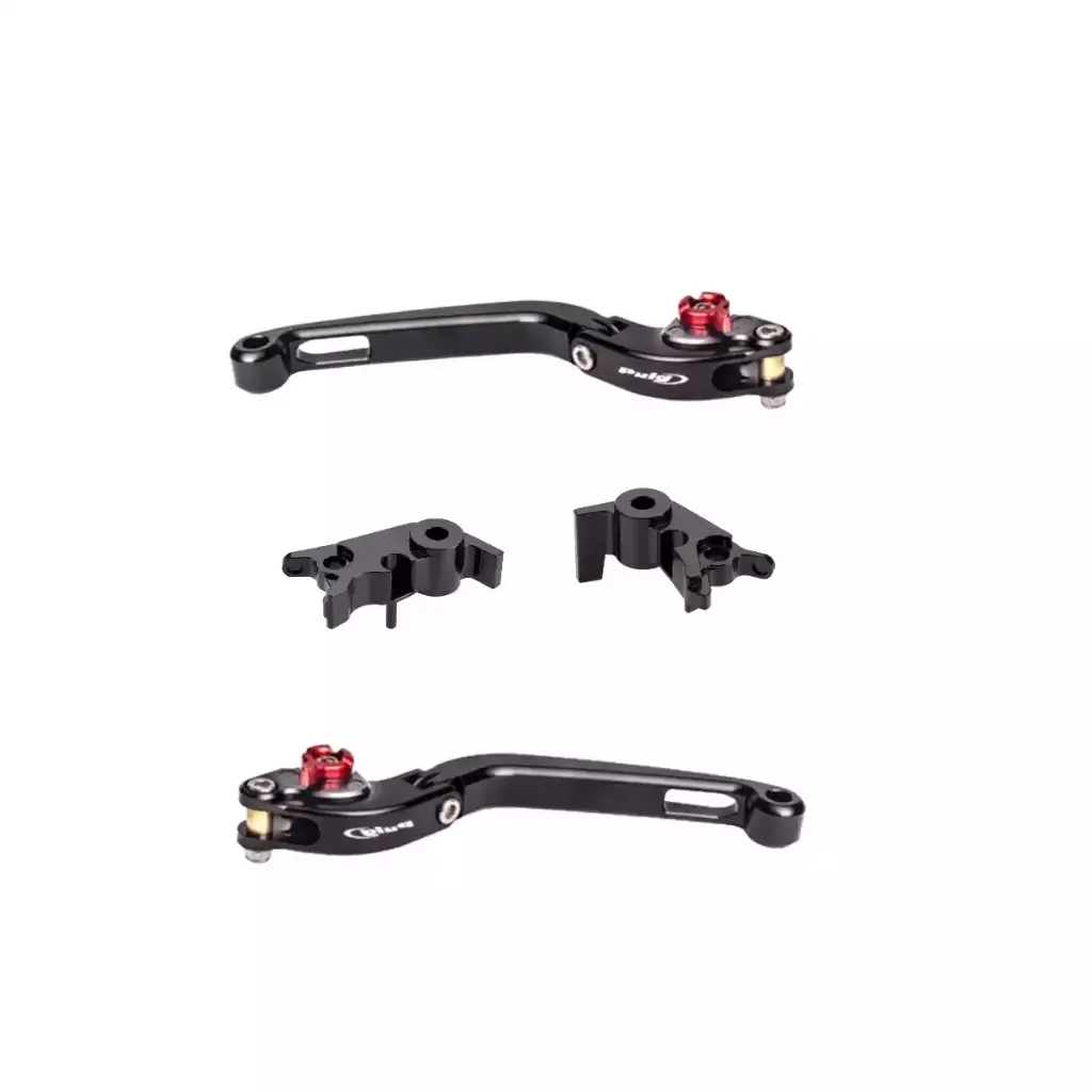 [21147N+210NR+20871N+110NR] Kit Maniguetas Clutch/Freno Abatibles 2.0 Puig Ducati  Panigale V4 / Streetfigter V4 Neg/Rojo