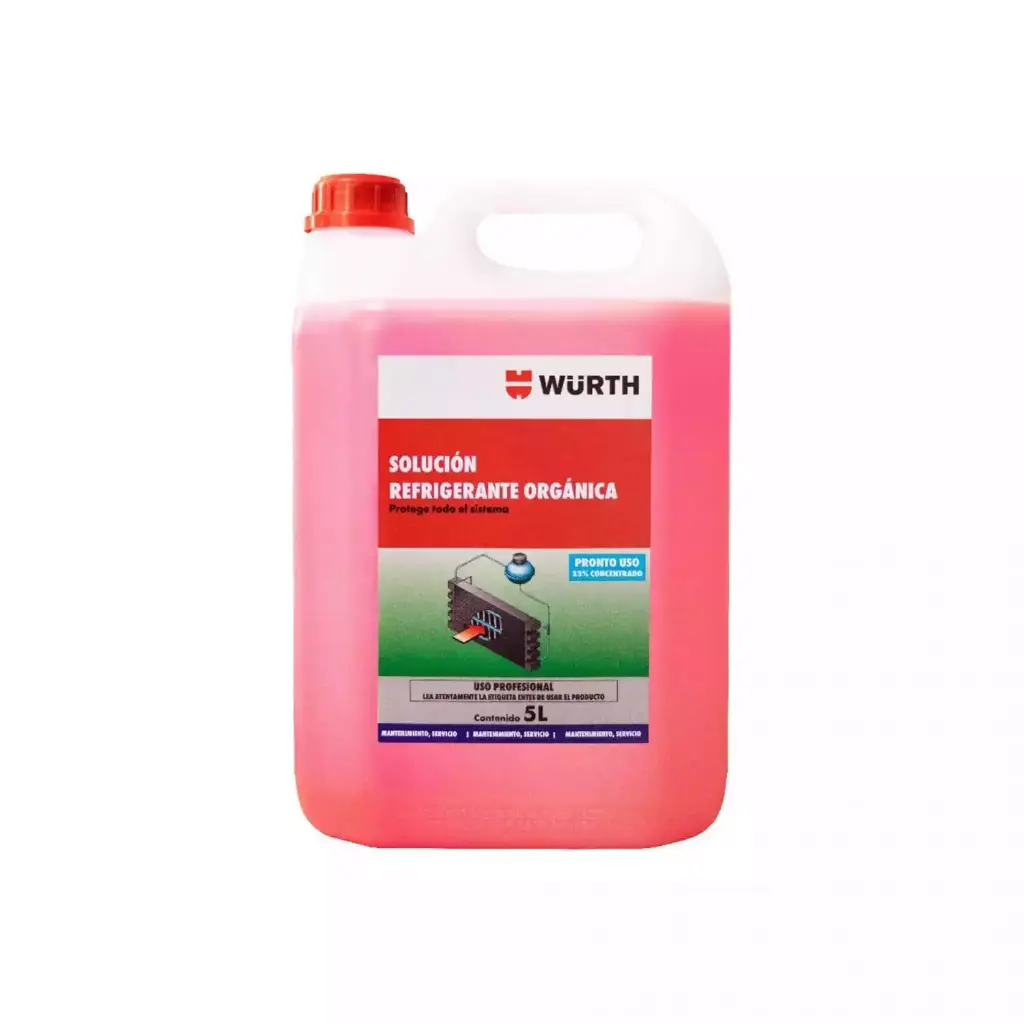 Refrigerante Anticongelante Wurth 33% Base Glicol x 1 Galon