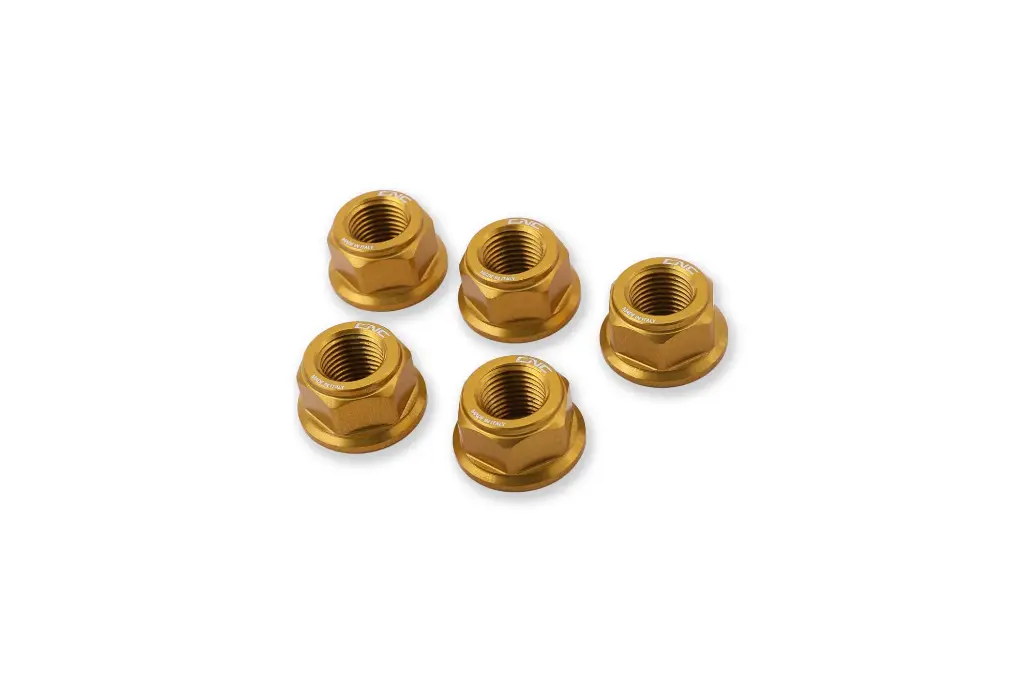 [DA386G] Tuercas de corona CNC Racing DA386 M10x1.0 para Ducati (Dorado)