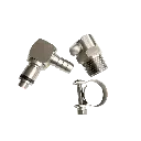 Acople Rapido Conector Gasolina 45 Grados en Acero Inox