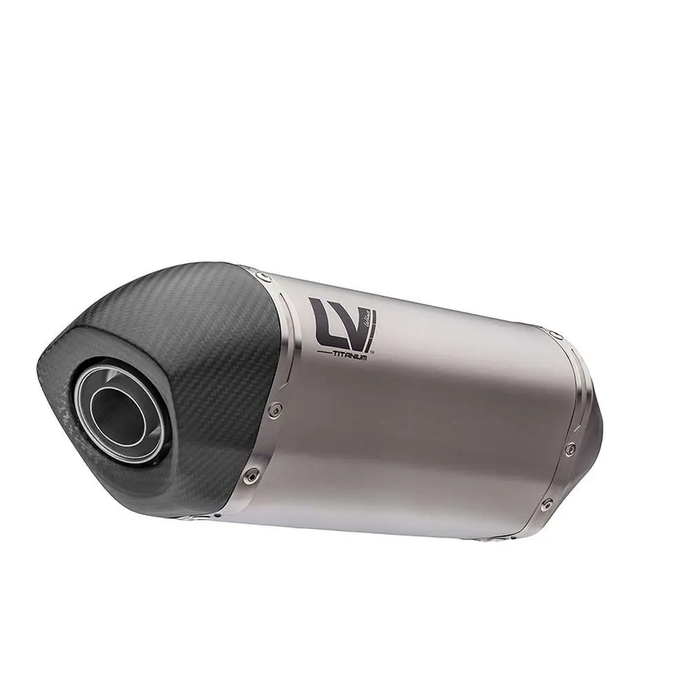 [9802TU] Escape Adaptable Leovince LV-14 Ø54 L=250mm Titanio Copa Carbono Tipo BMW GS