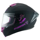 Casco Integral Fibra Giga 2 Stream Chroma Neg/Purpura Mate