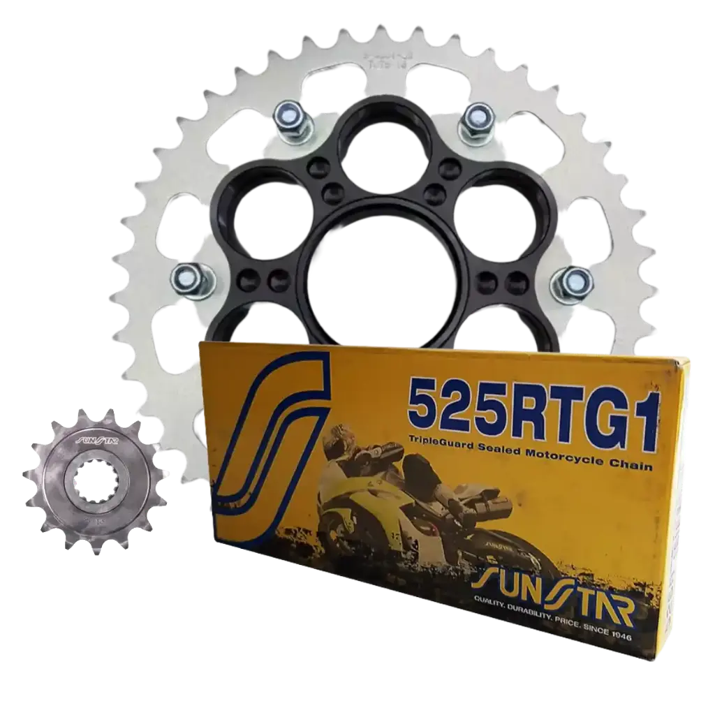 [4B615+5-H001-00+5-4500-39+SS525RTG1-112G] Kit Arrastre Sunstar Premium Ducati 848 /Monster 1100 
