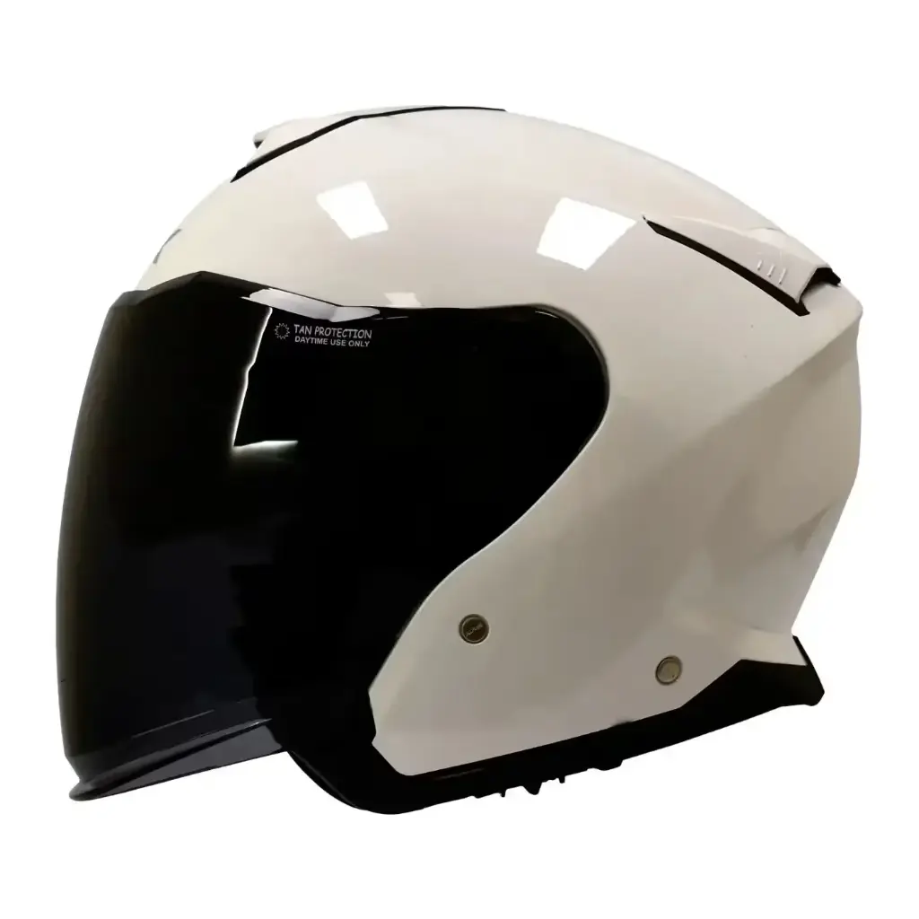 Casco Abierto SMK GTJ Blanco Brillante Visor MA200 CE22.06