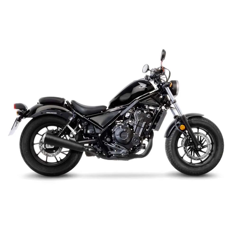 [15006BU] Exosto Slip-On Leovince Classic Racer Black Honda CMX 500 Rebel Ø50