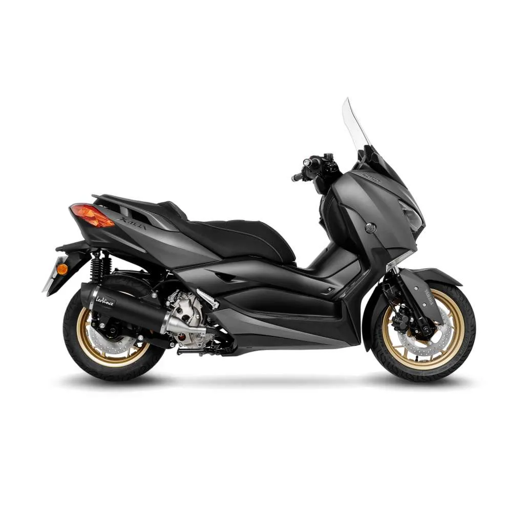 [14077U] Exosto Slip-On Leovince LV One Evo Nero Yamaha Xmax 300 No Hom