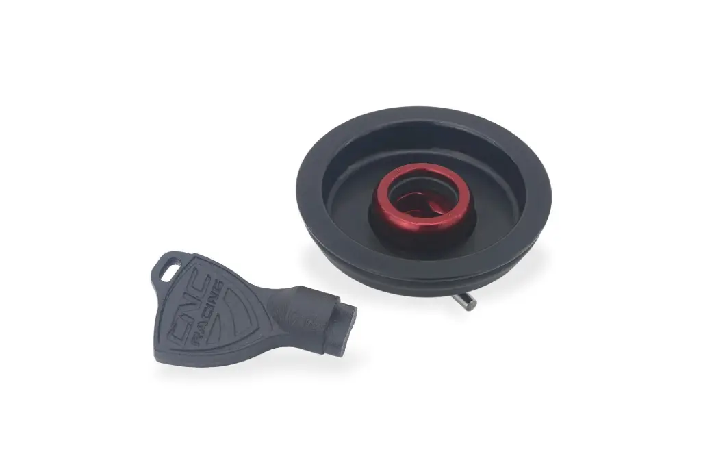 [TSU04BR] Tapon Rapido Tanque Gasolina Cnc Racing (Neg/Rojo)