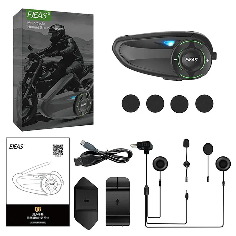 Intercomunicador EJEAS Q8 Mesh