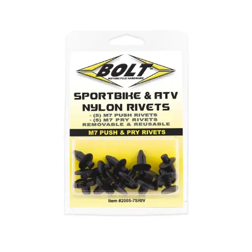 [2005-7SRIV] Remaches Plasticos Palanca M7 2-Etapas  X5 +  Remaches Presion M7 3-Etapas x 5 (10und)