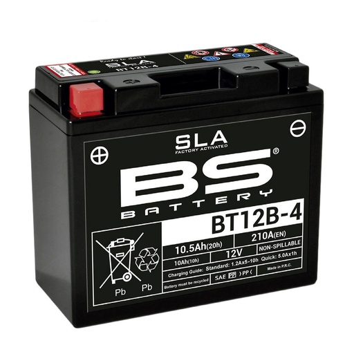 [BT12B-4] Bateria BS BT12B-4 SLA / YT12B-BS