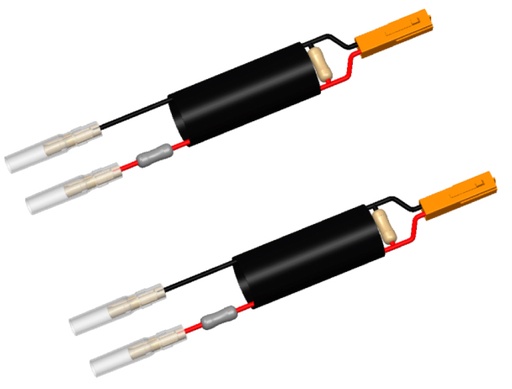 [EE146H] Kit Cables Direccional Rizoma Con Resistecias ( 2 pz) 100 Ohm 2W / 47 Ohm 3W Delantero Honda X-ADV / Tras CB650R Neo cafe 19 