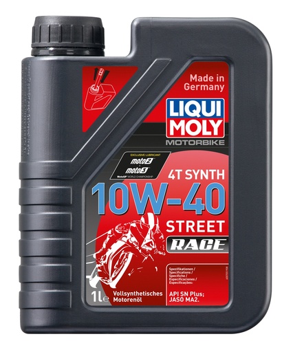 [LM20753] Aceite Liqui Moly 10W40 Race Sintetico 4T 1L