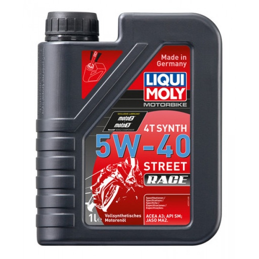 [LM2592] Aceite Liqui Moly 5W40 Race Sintetico 4T 1L