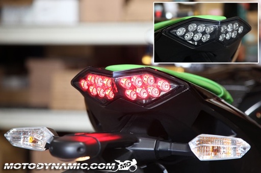 [K-10Z1-S] Stop Integrado Secuencial Z1000 10-13 /NINJA 1000 11-15 / Versys 10-16 Smoke**