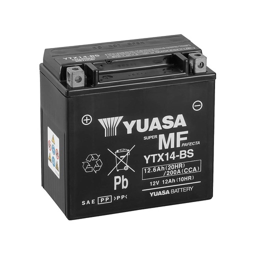 [YTX14-BS] Bateria Yuasa Acidos BMW F700/F800