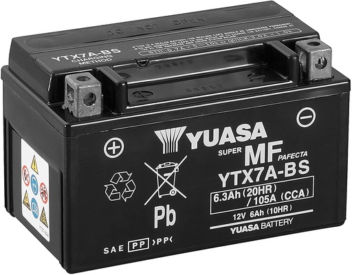 [YTX7A-BS-WC] Bateria Yuasa Pila Ninja 250R