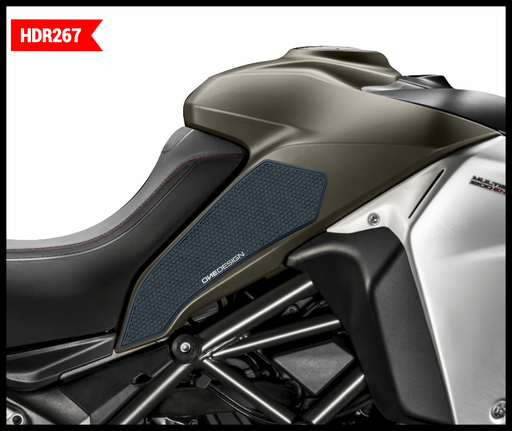 [HDR267] Protectores de Tanque Laterales OneDesign HDR Ducati Multistrada Enduro 2016/2018 Negro