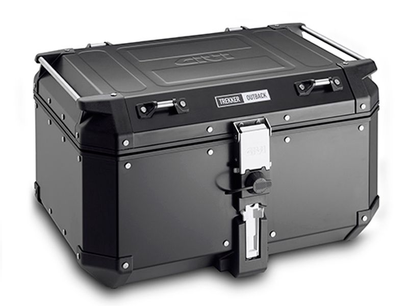Maleta trasera Givi Trekker Outback de aluminio negro 58 litros