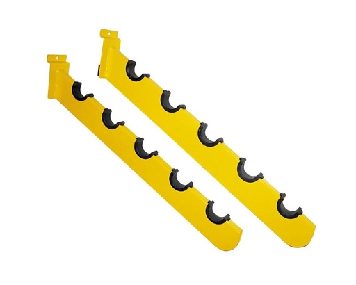 [024828] Exhibidor Handlebar Waterfall Slatwall Arms - Yellow