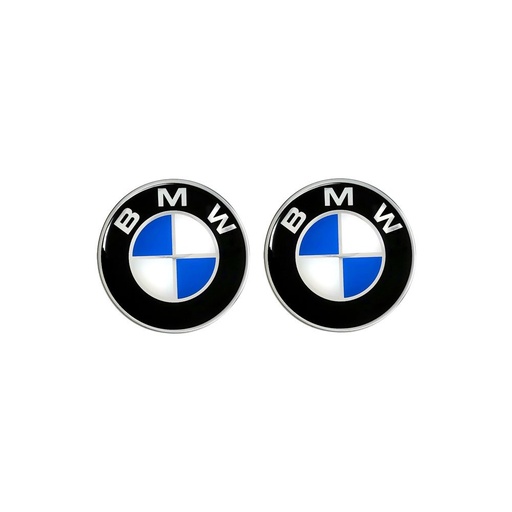 [312/BMW] Emblema Adhesivo BMW Logo 3D 12mm x 2 Und