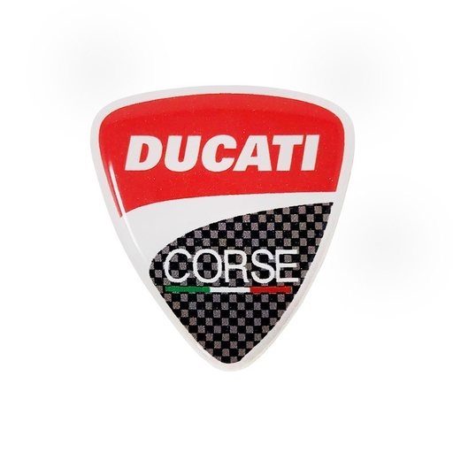 [14299] Emblemas Adhesivos Ducati Corse 40x35 mm