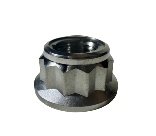 [M8x1.25-SN12-TI] Tuerca Corona Titanio 12P M8x1.25 Metal Lock