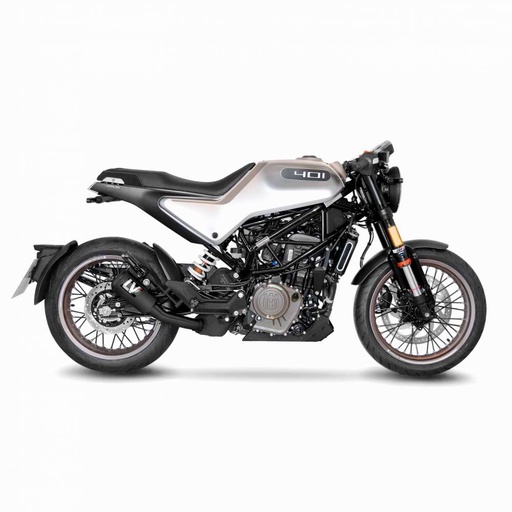 [15242FBU] Exosto Slip-on Leovince LV10 Full Black Ø54 Husqvarna Svartpilen/ Vitpilen 125/401