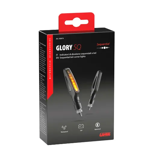 [90474] Direccionales de led secuencial Lampa Glory SQ - 12V LED