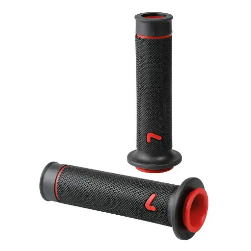 [90580] Mangos Moto Lampa Universales Sport-Grip - Rojo