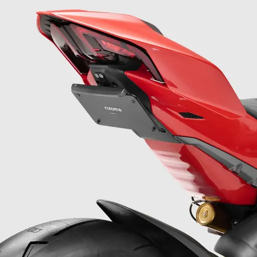 [PTU014B] Porta Placa Rizoma Flat Out  (Eliminador Guardabarro) Ducat Panigale V2 / V4/S / Streetfighter V2 / V4 (2025)