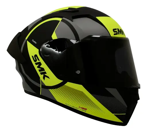 [1000059053] Casco Integral SMK Stellar Faro Basic Amarillo Fluo visor inc CE22.06
