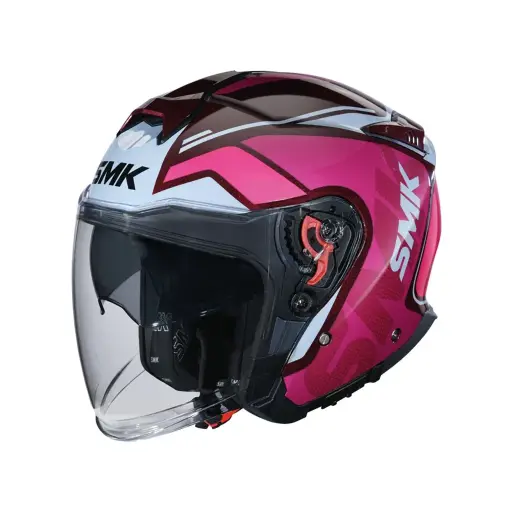 [1000081078] Casco Abierto SMK GTJ Tourer Rosa Metal CE22.06