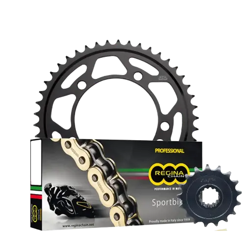 [43217+JTR10.45+137ZRP/00F] Kit Arrastre Regina 525 BMW S1000RR 19-23 17-45 -Cadena 120G