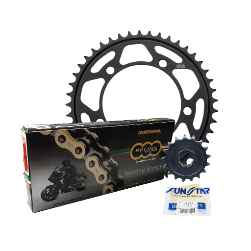 [42217+JTR10.44+137ZRT/018] Kit Arrastre Regina BMW F900 XR F750 F850 17x44 Cadena Touring 525 -122