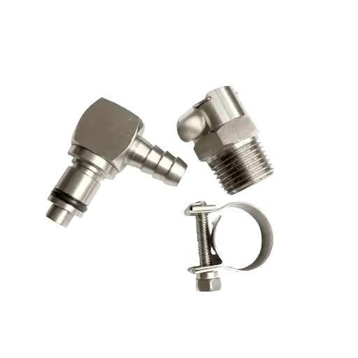 [ACR-CPR-45] Acople Rapido Conector Gasolina 45 Grados en Acero Inox