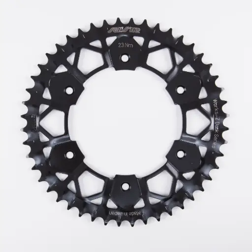 [8-3559-48BK] Corona 520x48 Sunstar Honda CRF125 / CRF250 / CRF450 Works Acero Negro