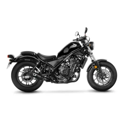 [15224FBU] Exosto Slip-On Leovince LV10 FullBlack Honda CMX 500 Rebel Ø54
