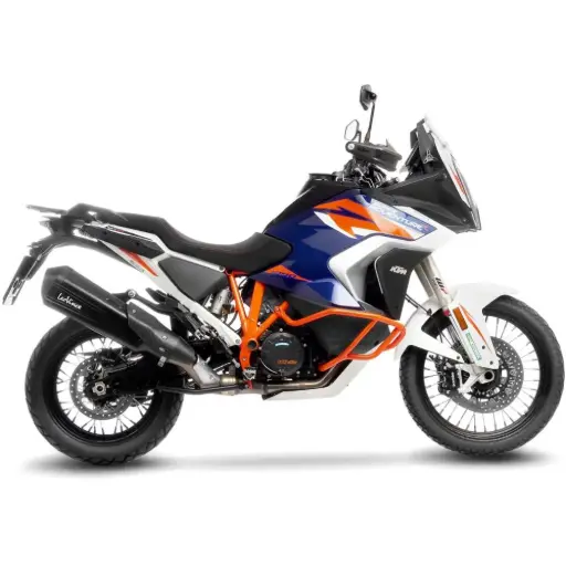 [15308BU] Exosto Slip-On Leovince LV12 Black KTM 1290'23 Super ADV 21-25  Ø100