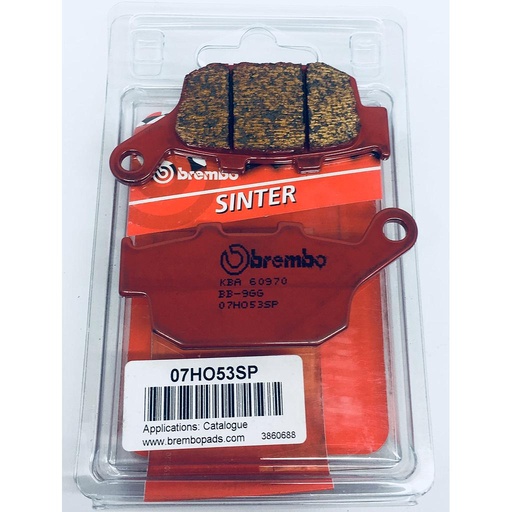 [07HO53SP] Pastillas Freno Sinterizado Trasera Honda X-Adv / CB650 /CBR250/ Z800 13/ Freewind / Speed Triple. (FA140)